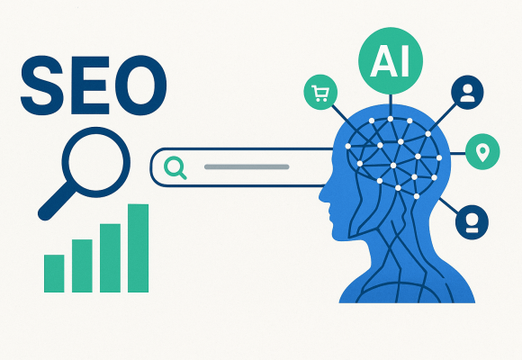 LLM SEO ikonografika